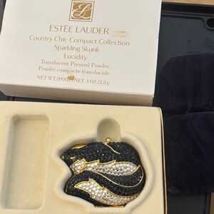 Estée Lauder rare collectible sparkling skunk compact set